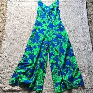 Made in Hololulu, Hawaii, tropical jumpsuit s/m